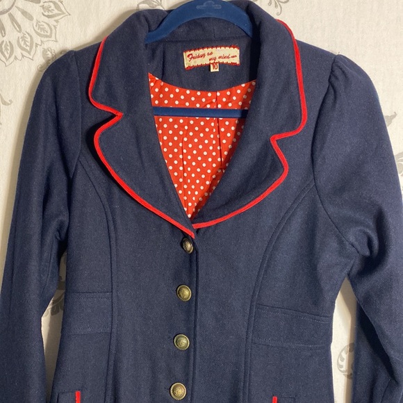 Retro wool coat‎ /dress size 10 woman’s - Picture 2 of 14